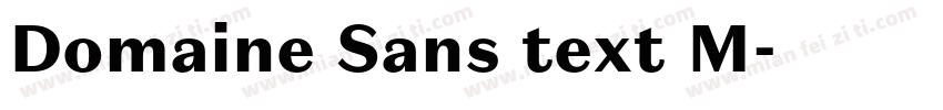 Domaine Sans text M字体转换